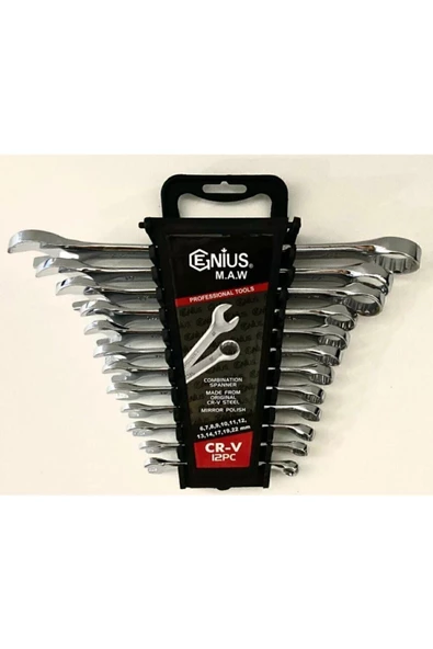 GK Tools 12'li Düz Yıldız 6x22 mm Kombine Anahtar Takımı