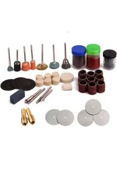 Yu Su Tools 112 Parça Gravür Taşlama Için Mini Zımpara Gravür Makinası Uçları Full Set Testere Zımpara Fırça Vb.