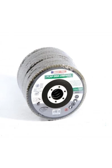 Baytec 10 Adet Bay-tec Kum Flap Disk Zımpara Taşı 115x22mm 120 Kum - 4