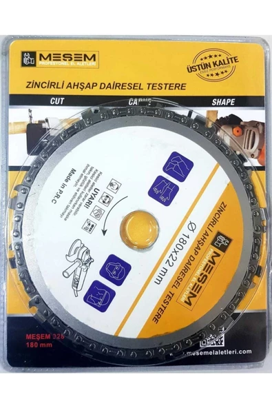 Mesem Tools Zincirli Ahşap Dairesel Testere 180x22mm