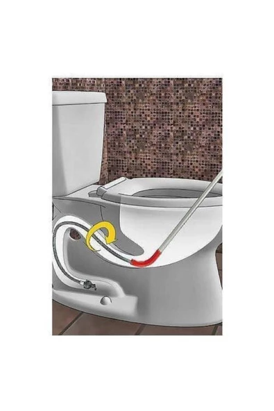 Dost Çelik 5 Metre Lavabo Açma Teli Susta Tıkalı Banyo Lavabo Deliği Gider Boru Açma Teli - 3