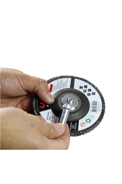 UGR Metal Ahşap Flap Disk Zımpara115mm Set Matkap Aparatı Dahil - 4
