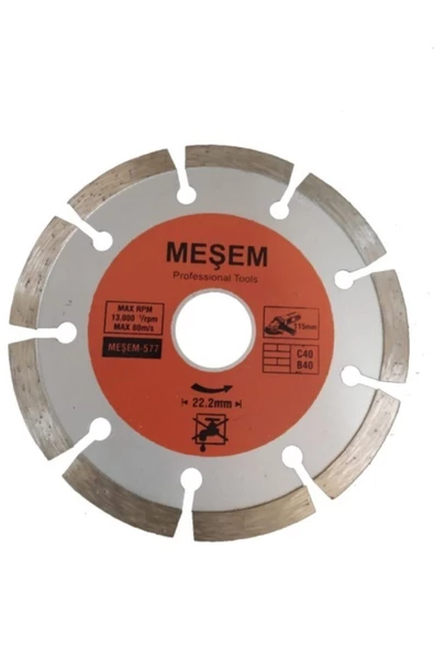 Meşem 115 Lik Fayans Kesme Mermer Ahşap Granit Demir Kesme Disk Seti - Resim 3