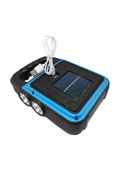 duraktech Güneş Enerjili Çok Fonksiyonlu Solar Akülü Kamp Lambası El Feneri - 2