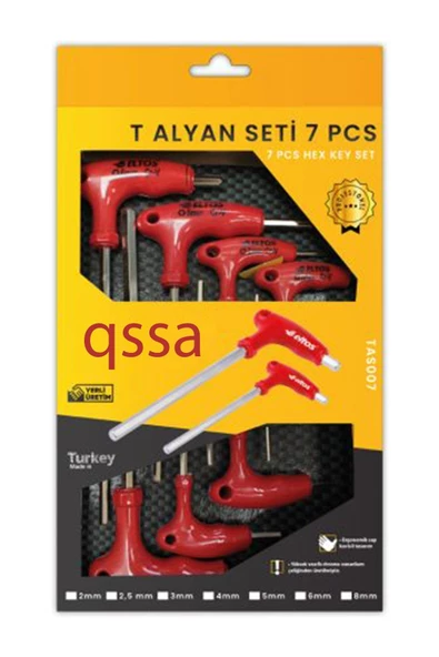 Eltos 7 Parça T Tipi Alyan Seti (2-2,5-3-4-5-6-8 Mm) - 2