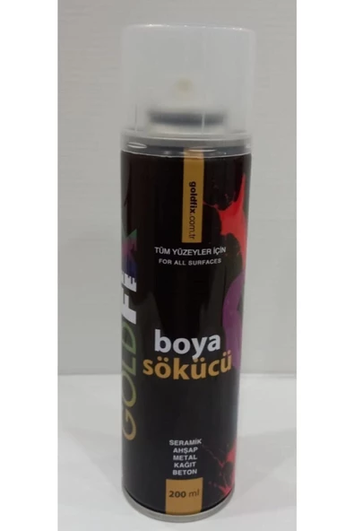 GOLDFİX Kuvvetli Boya Sökücü Temizleyici Yok Edici Sprey 200 Ml