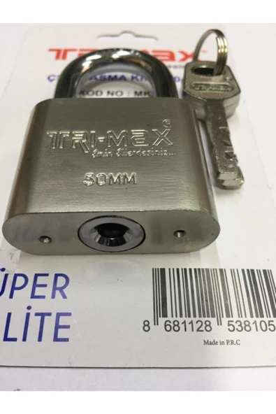 Trimax Çelik Asma Kilit 50 Mm Kod : Mk2428 Yaysız Sistem - 4