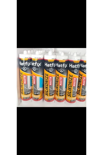 Hatfix Beyaz Silikonize Mastik 450 Gr - 2