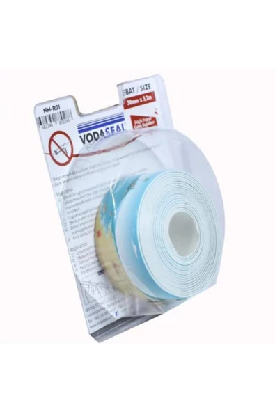 Vodaseal Banyo Küvet Mutfak Kenar Sızdırmazlık Bandı Deniz 38 Mm X 3,2 Metre - Resim 2