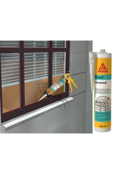 Sika Sil Universal Genel Amaçlı Beyaz Silikon 280 Ml(10 Adet) - 2