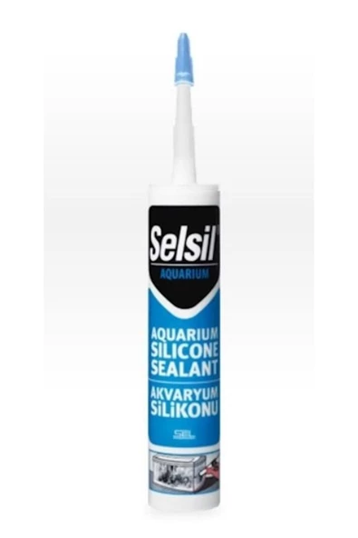 Selsil Akvaryum Silikonu Şeffaf 310ml