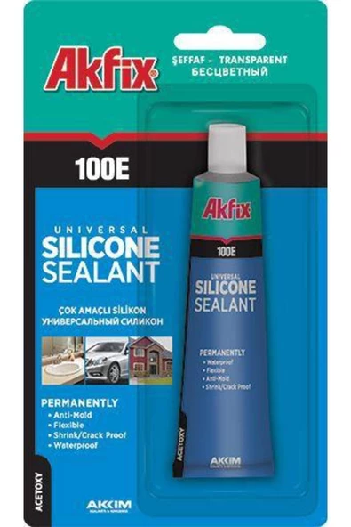 Akfix 100e Şeffaf Tüp Silikon 50ml