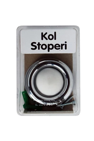 PrestijMagaza Tempo Kapı Kolu Stoperi Kapı Tamponu Kol Tamponu Krom - Beyaz - Resim 4