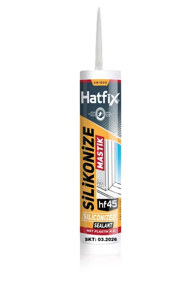 Hatfix Beyaz Silikonize Mastik 450 Gr