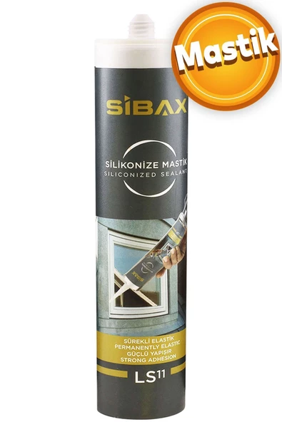 Sibax Ls46 Genel Amaçlı Beyaz Silikonize Mastik Silikon 450 Gr