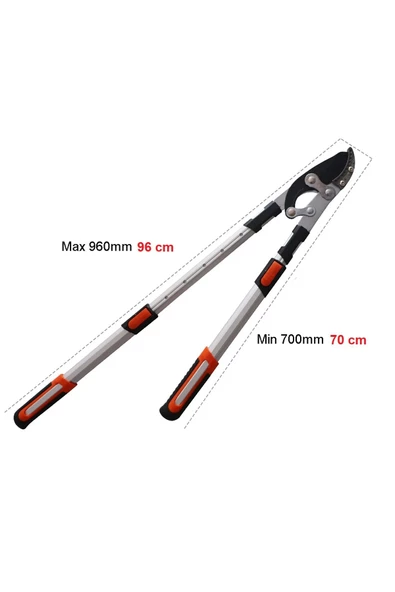 Baytec Bay-tec Teleskopik Uzatmalı Süper Dal Budama Makası 6cm Ağız - 2