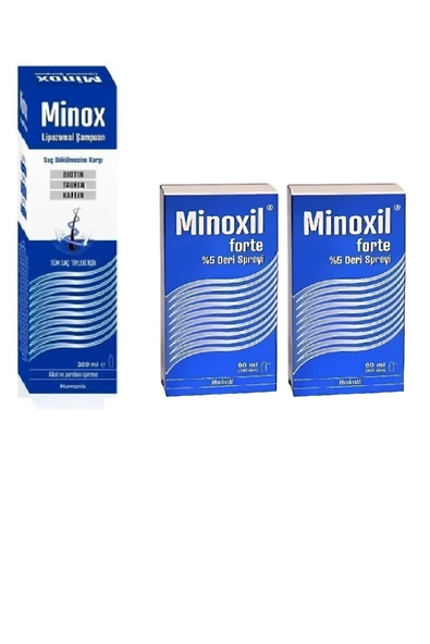 Humanis Minox Şampuan ve 2 kutu minox sprey hediyeli