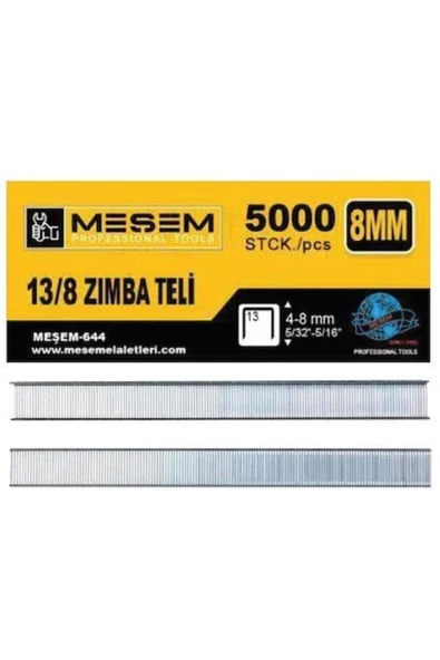 Meşem 644 13/8 Zımba Teli 4-8 Mm 5000 Adet