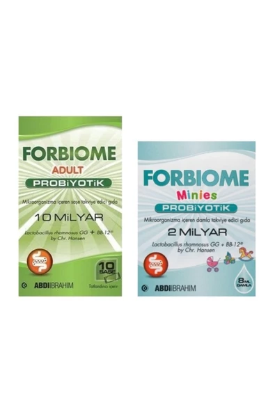 Forbiome Minies 2 Milyar Probiyotik Damla 8 ml  Adult Probiyotik 10 Saşe