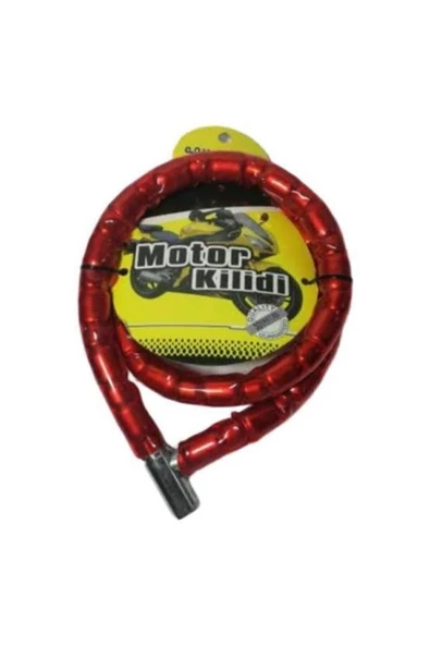 İstoç Türk 18mm Süperkalın 120cm Motorsiklet Kilit Çelik Blok Bağlantı Sağlam Gladyatör Bisiklet-motor Kilidi - 2