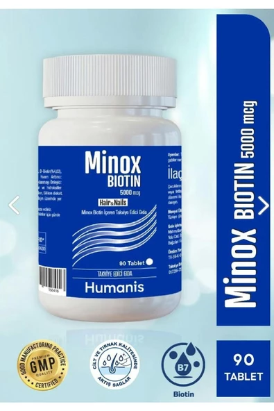 Humanis Minox Biotin 5000 mcg 90 Tablet