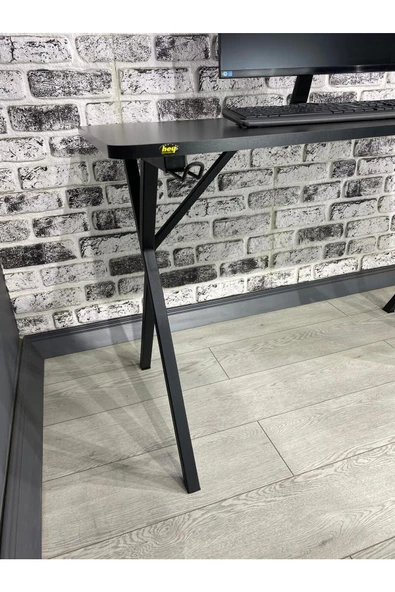 hey modüler mobilya Heygaming Profesyonel Oyuncu Masası Siyah 120 Cm - Resim 4