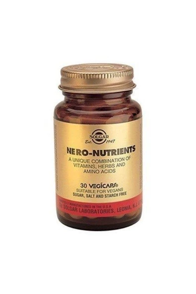 Solgar Nero Nutrients 30 Tablet - Resim 2