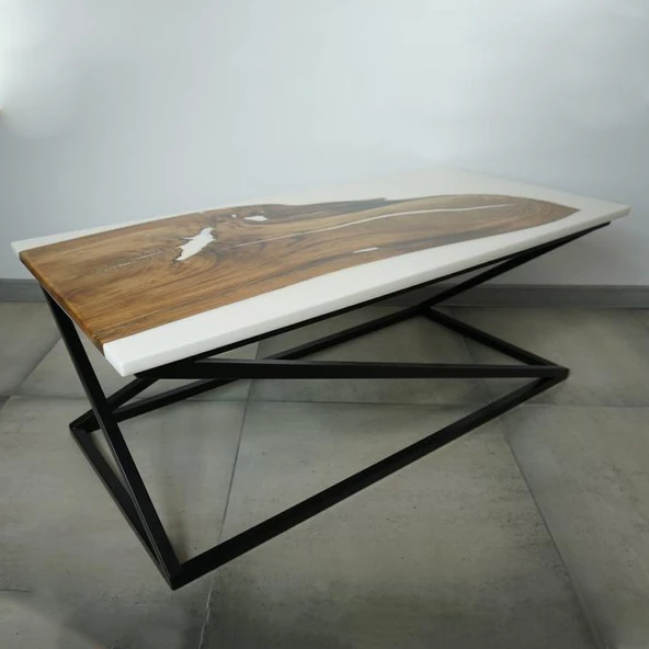 Epoksi Ceviz Sehpa Epoksi Sehpa Epoksi Orta Sehpa - 4