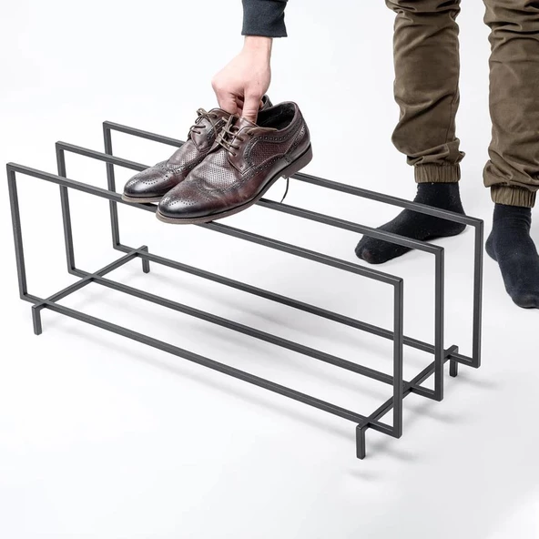 Portatif Ayakkabılık Metal Ayakkabılık Kapı Önü Metal Ayakkabılık - 3