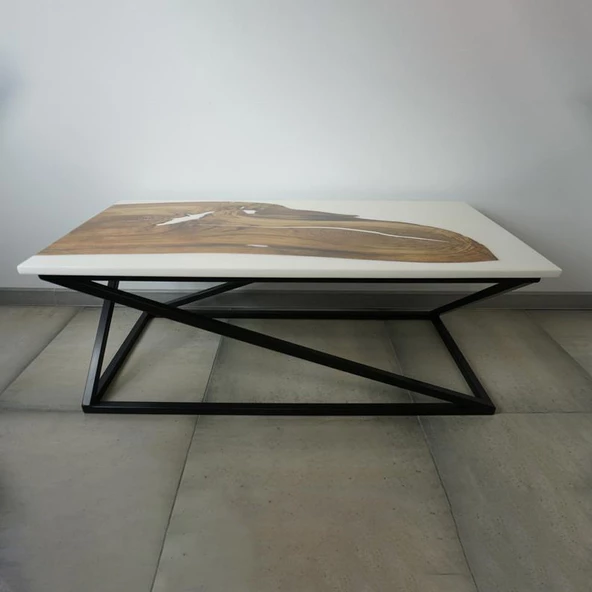 Epoksi Ceviz Sehpa Epoksi Sehpa Epoksi Orta Sehpa - 5