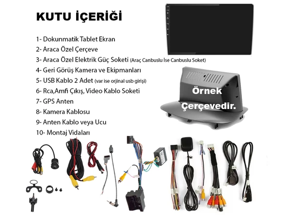 Mercedes C Serisi W203 W209 Android Multimedya Sistemi (2001-2007) 4 GB RAM 64 GB Hafıza 8 Çekirdek Cadence - 3