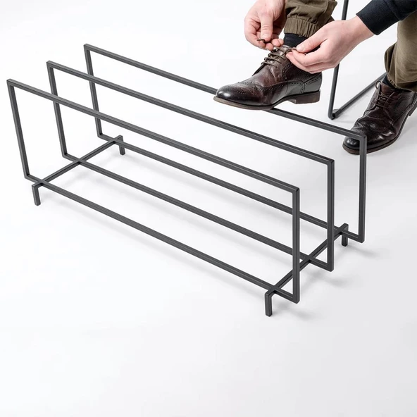 Portatif Ayakkabılık Metal Ayakkabılık Kapı Önü Metal Ayakkabılık - 2