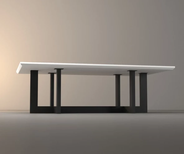 Sehpa Metal Ayak Ahşap Sehpa Ayağı Siyah Sehpa Ayağı - 9