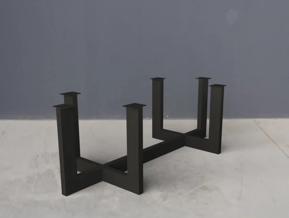 Sehpa Metal Ayak Ahşap Sehpa Ayağı Siyah Sehpa Ayağı - 7