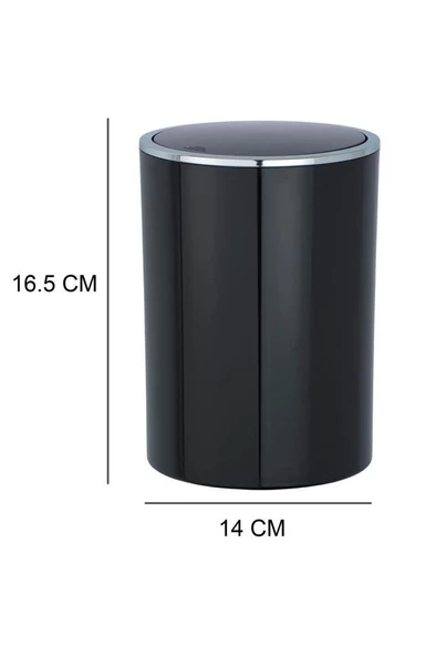 2’li çöp kovası Siyah ( İnka Model ) 25,5 x 18,5 – 16,5 x 14 - 3