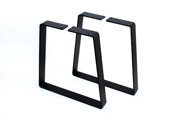 Sehpa Ayağı Siyah Metal Tasarım Dikdörtgen Orta Sehpa Ayağı