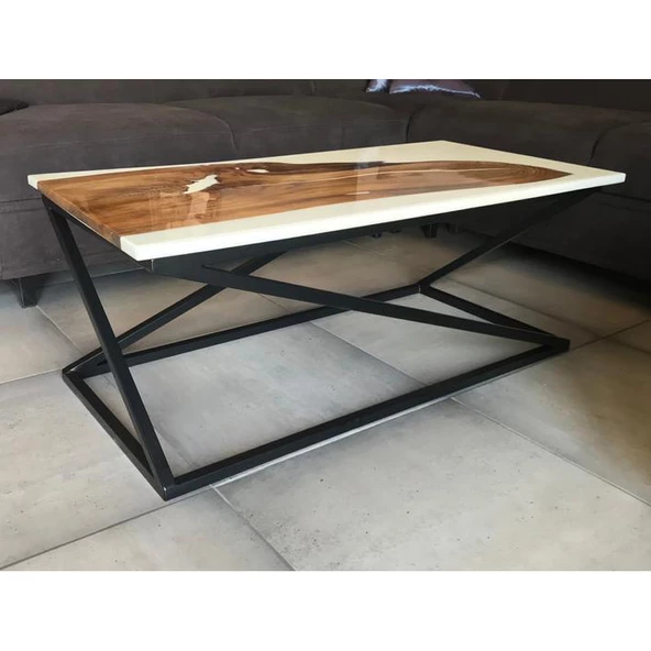 Epoksi Ceviz Sehpa Epoksi Sehpa Epoksi Orta Sehpa - 2