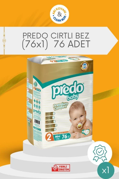 Predo Çocuk Bezi Jumbo Paket Mini 76 Lı