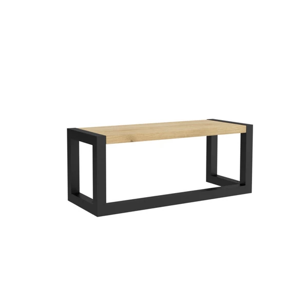 Banyo Rafı Ahşaplı Duvar Rafı Havlu Askısı - 2