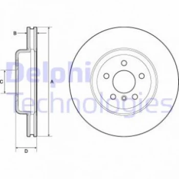 Fren Diski Tekli Paket - Boyali - DELPHI BG9154C