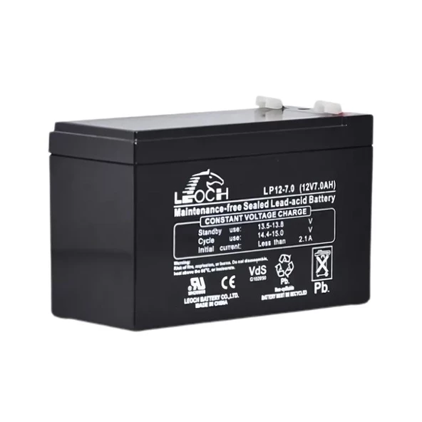 Leoch 12V 7A Kuru Tip UPS Akü - 2