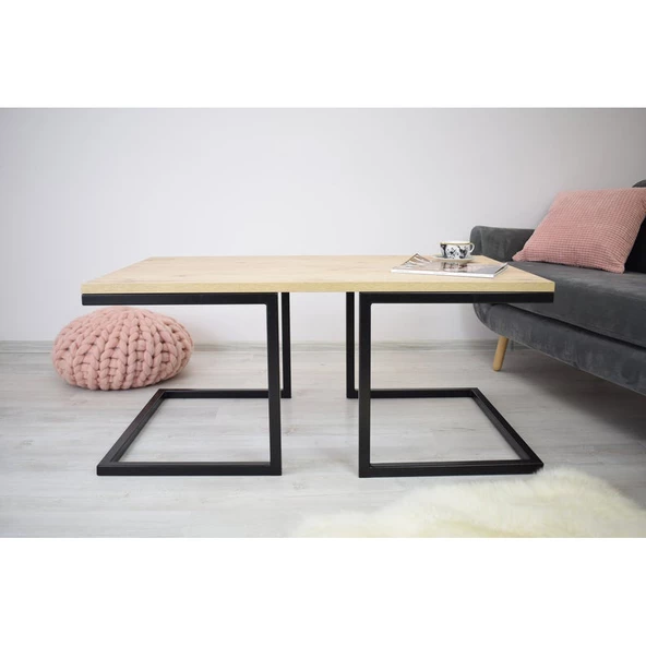 Metal Orta Sehpa Ayağı Ahşap Cam Sehpa Ayağı - Resim 2