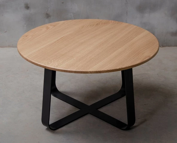 Yuvarlak Metal Sehpa Ayağı Ağaç Kütük Sehpa Ayağı - Resim 4