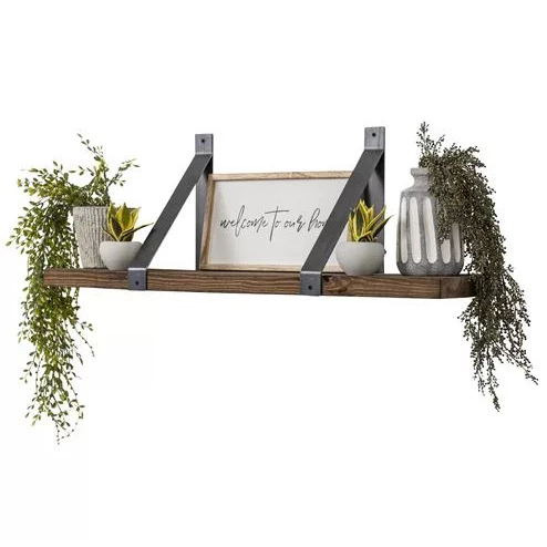 Modern Kitaplık Ahşap Raflı Kitaplık - 2