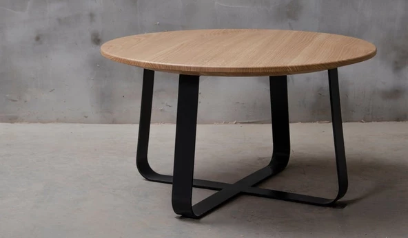 Yuvarlak Metal Sehpa Ayağı Ağaç Kütük Sehpa Ayağı - Resim 2