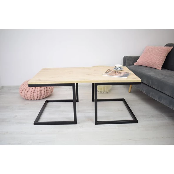 Metal Orta Sehpa Ayağı Ahşap Cam Sehpa Ayağı - Resim 4