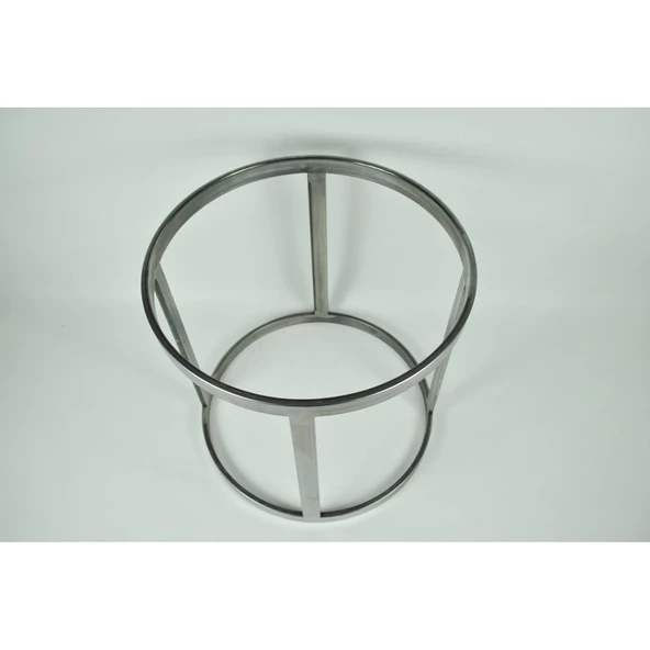 Yuvarlak Orta Sehpa Ayağı Metal Puf Ayağı - 4