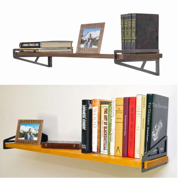 Gizli Raf Tutucu Metal Duvar Dekor Rafı - 2