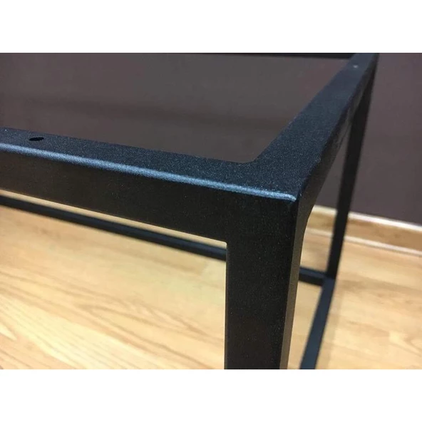 Mermer Sehpa Ayağı Siyah Metal Sehpa Ayağı Modeli - Resim 4