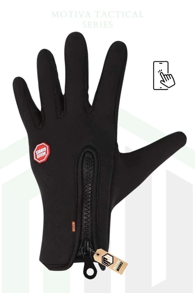 Unisex Bisiklet, Motosiklet, Taktik Eldiven Dokunmatik Rüzgar Geçirmez Kaymaz - 6